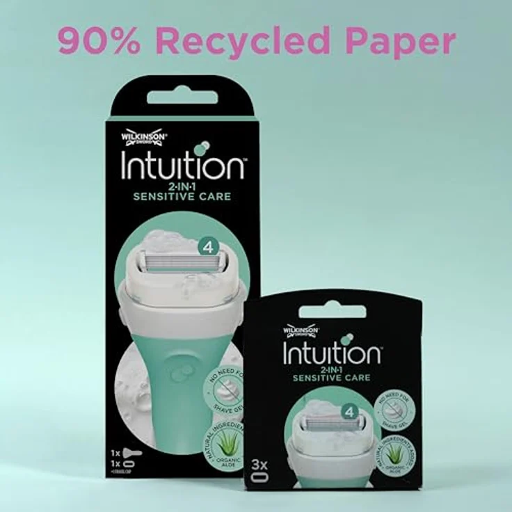 Wilkinson Sword Intuition Sensitive Care Rasierklingen für Damen Rasierer Rasierklingen 3 Stück – Bild 2