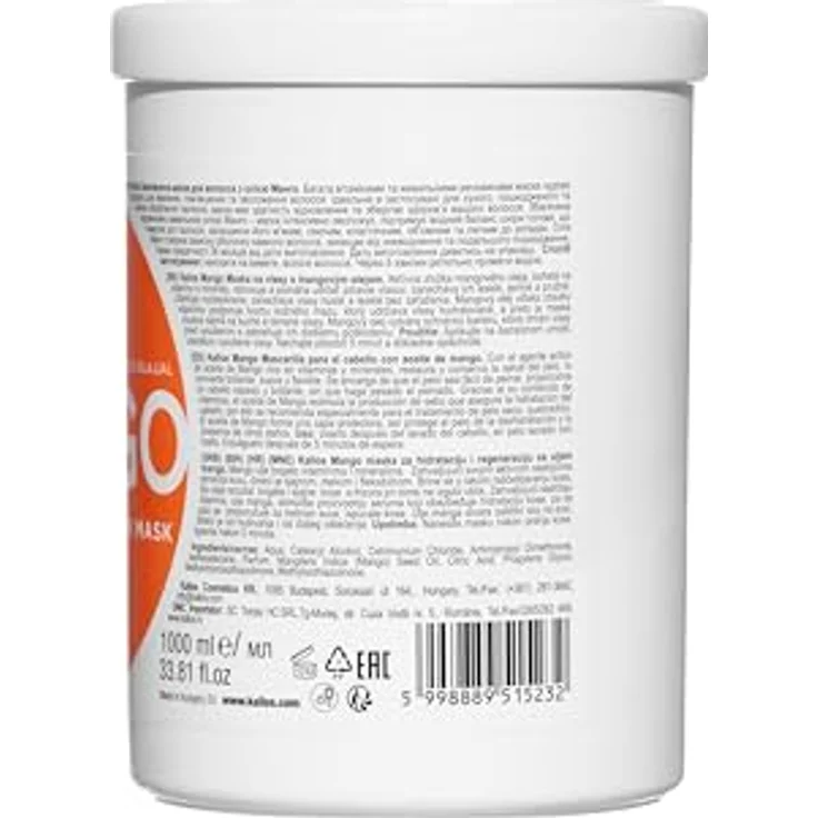 Kallos Cosmetics Mango Stärkende Haarmaske 1000 ml – Bild 2