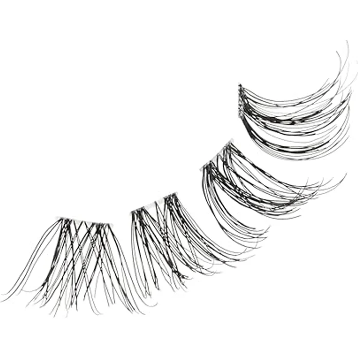 KISS The New Natural Effortless Minimal Look, Knotenfreie selbstklebende Wimpern, Trio 02, 24 St. – Bild 5