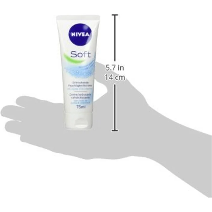 Nivea Handcreme und Seife Soft Erfrischende Feuchtigkeitscreme 75 ml  – Bild 5