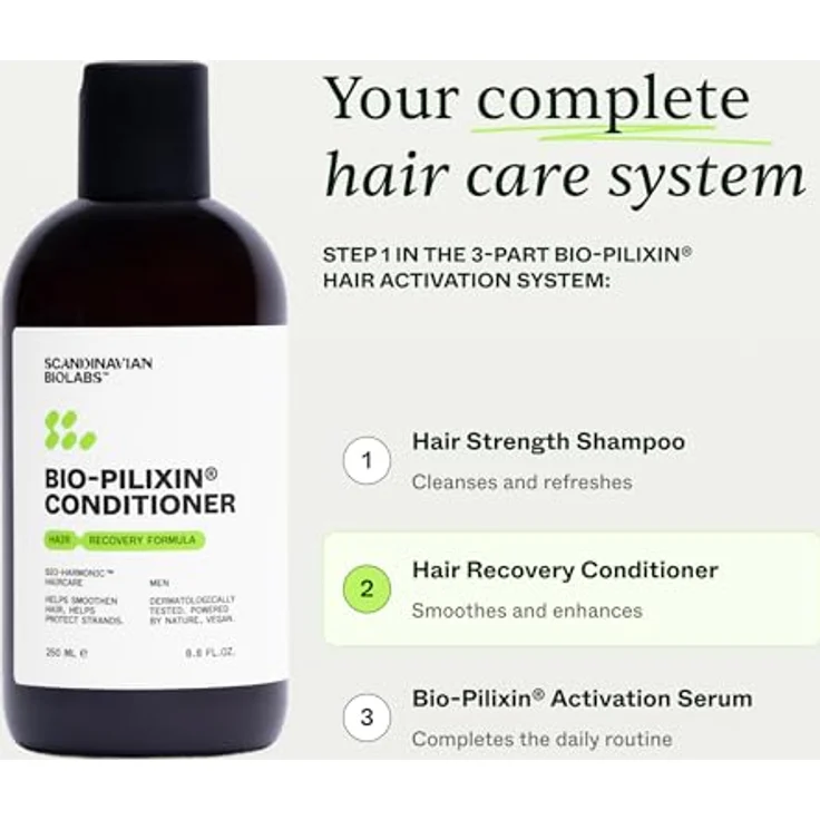 Scandinavian Biolabs Bio-Pilixin® Conditioner+, Haarpflege-Conditioner für Männer zur Stärkung und Elastizität, 250 ml – Bild 6