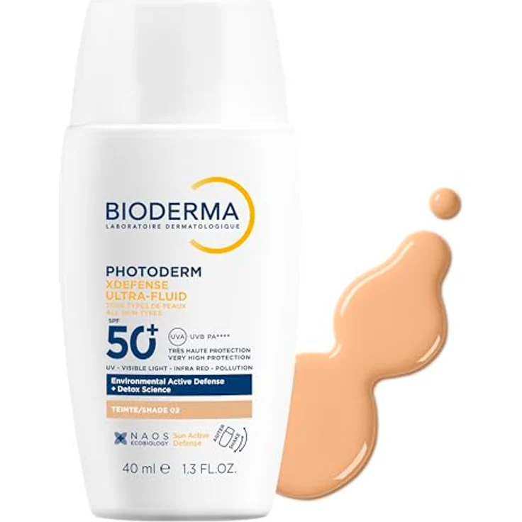 Bioderma Photoderm XDefense Ultra-Fluid, Sonnenschutz LSF 50+, Farbton 02, 40 ml, Detox-Formel, ultra-flüssige Textur – Bild 3