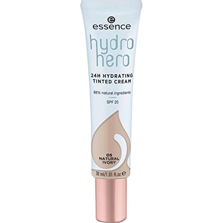 essence hydro hero 24h HYDRATING Tinted Cream Getönte Gesichtscreme 30 ml Nr. 05 - Natural Ivory – Bild 1