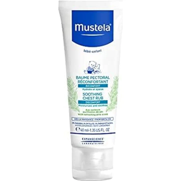 Mustela Bébé Soothing Chest Rub Balsam mit Kiefer-Essenz für einen ruhigen Schlaf 40 ml – Bild 2