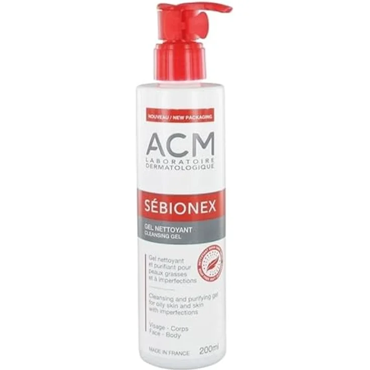 ACM Sébionex Reinigungsgel, 200 ml für fettige und unreine Haut, sanfte Reinigung ohne Austrocknen – Bild 5