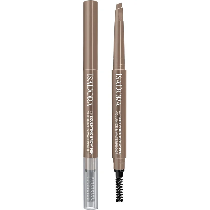 IsaDora Sculpting Brow Pen Waterproof, Augenbrauenstift 0,2 g mit flacher und schräger Spitze, Nr. 84 - Light Brown