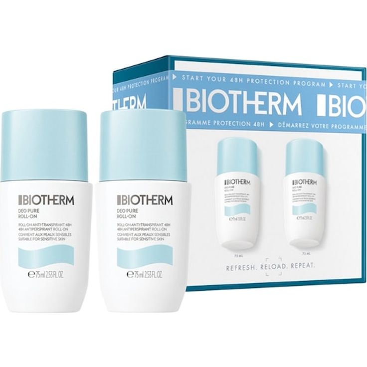 Biotherm Deo Pure Roll-On Deodorant Damen, alkoholfrei, antitranspirant, 75 ml