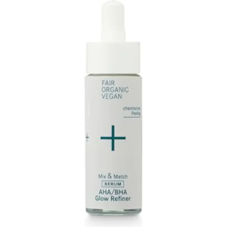 i+m Naturkosmetik AHA/BHA Glow Refiner 25ml · Veganes Gesichtspeeling mit natürlichen Fruchtsäuren · Chemisches Peeling für Unreine Haut · Hautpflege Serum für ein strahlendes Hautbild für Männer & Frauen · Vegan – Bild 2