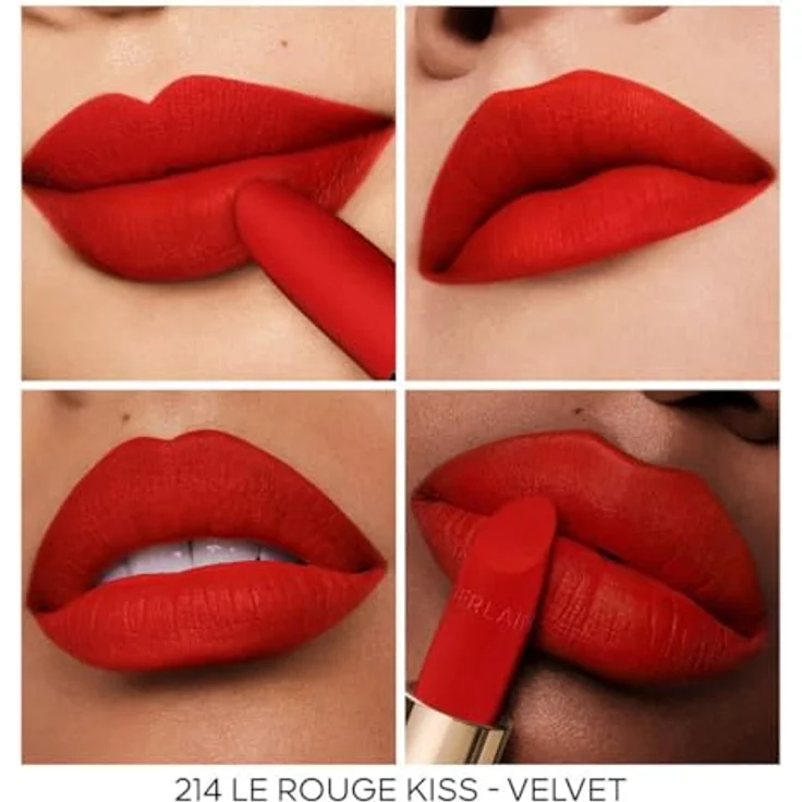 GUERLAIN Rouge G Luxus-Lippenstift, Farbton 214 Le Rouge Kiss Velvet, 3,5 g – Bild 5