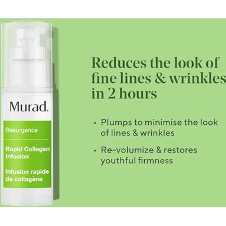 Murad Rapid Collagen Infusion – Resurgence Anti-Aging für Gesicht – Hautglättende Creme, 30 ml, natürliche Inhaltsstoffe, revitalisierend und feuchtigkeitsspendend – Bild 3