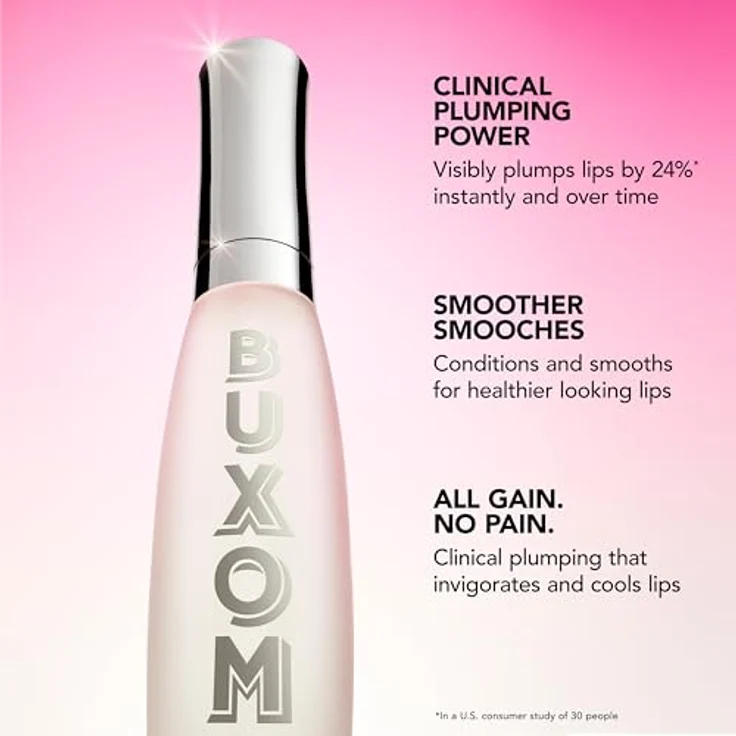Buxom PLUMP SHOT™ COLLAGEN PEPTIDES ADVANCED PLUMPING MULTICHROME LIP SERUM, Glitzer-Lipgloss mit vergrößerndem Effekt, Farbton Celestial Nude, 4 ml – Bild 6