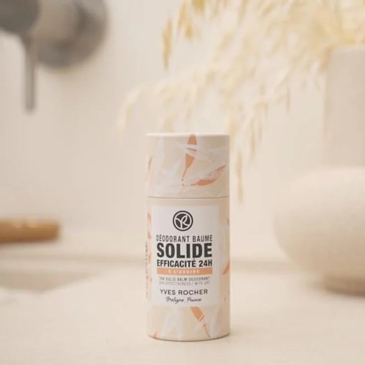 Yves Rocher Fester Deodorant Balsam 50g | 24h Wirksamkeit | Gegen Gerüche & Rückstände | Vegane Formel mit Haferextrakt und Sheabutter – Bild 5
