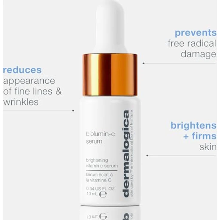 Dermalogica Biolumin-C Serum travel 10ml - Anti-Aging-Serum mit Vitamin C, für eine jugendlich frische Ausstrahlung. Entfernt Fehlpigmentierungen & reduziert feine Linien und Fältchen. – Bild 5