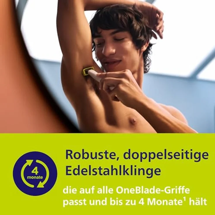 Philips OneBlade Intimrasierer, Elektrischer Intimtrimmer für Männer, weiß – Bild 7