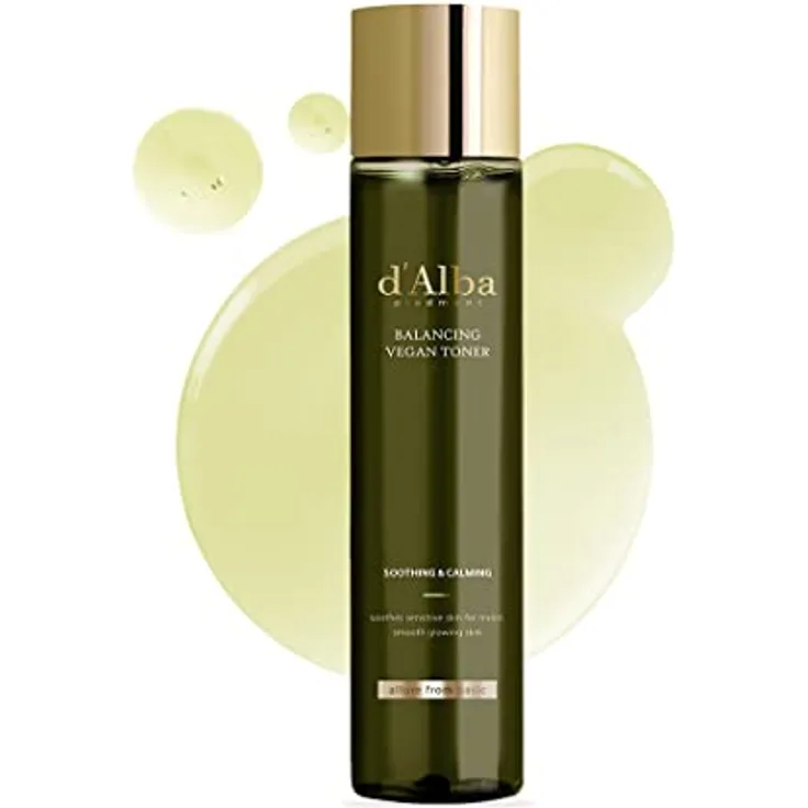d'Alba Balancing Vegan Toner Gesichtswasser mit weißen Trüffeln, sanfter Exfoliation und Hydratation, 150 ml