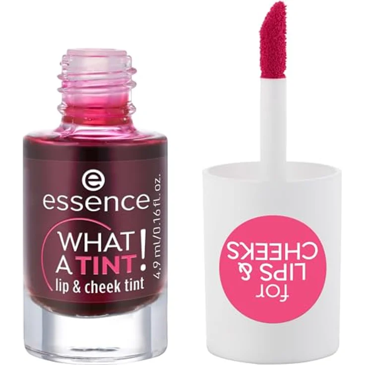 essence cosmetics WHAT A TINT! lip & cheek tint, Highlighter, Nr. 01 Kiss from a rose, pink, langanhaltend, natürlich, vegan, Mikroplastik Partikel frei, Nanopartikel frei (4,9ml) – Bild 2