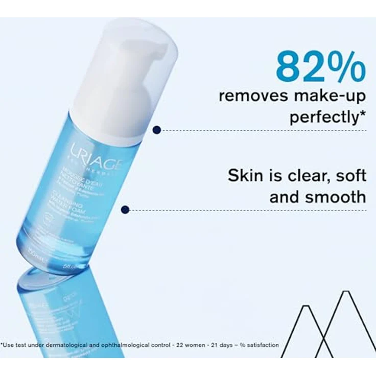 Uriage Gesichtsreiniger & Make-Up Entferner 150ml - Ultra-Soft Airy Foam, Abspülbarer Reiniger - Entfernt Make-Up Perfekt, Hinterlässt Die Haut Weich - Blumenduft - Seifenfrei, Physiologischer pH - von Uriage – Bild 3