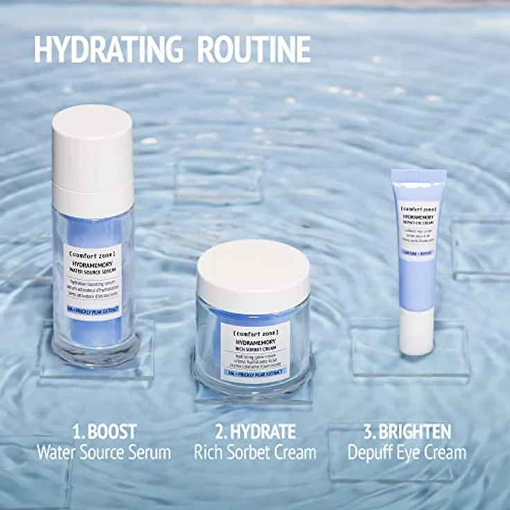Comfort Zone Hydramemory Rich Sorbet Cream, 24h Gesichtscreme mit intensiver Feuchtigkeitsversorgung, 50 ml – Bild 7