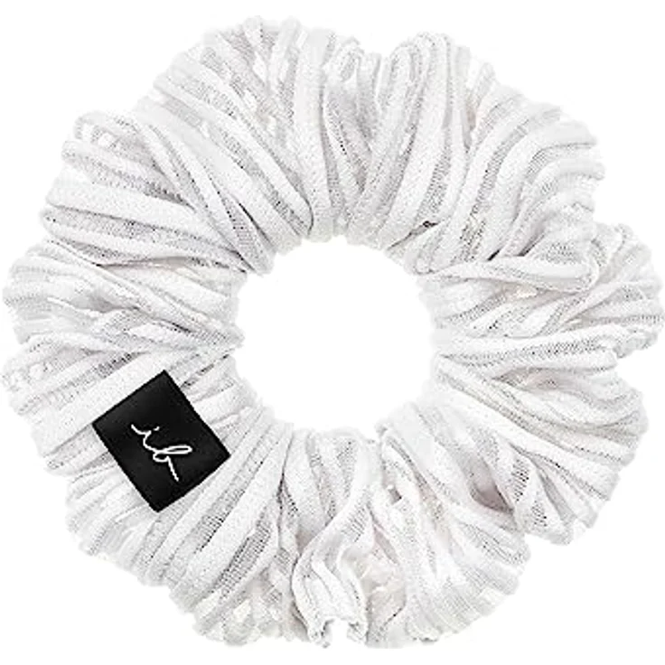 invisibobble Haargummi Extra Care Weiß Scrunchie Pure White, Haargummis starker Halt für Mädchen & Damen, Scrunchies Samt Weiß, designed im Herzen Münchens – Bild 2