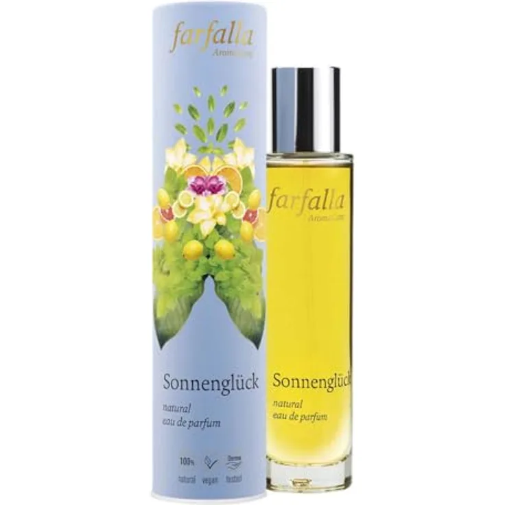 Farfalla Eau de Parfum, Sonnenglück, 50ml (1) - mit Pfefferminze und Limette, vegan