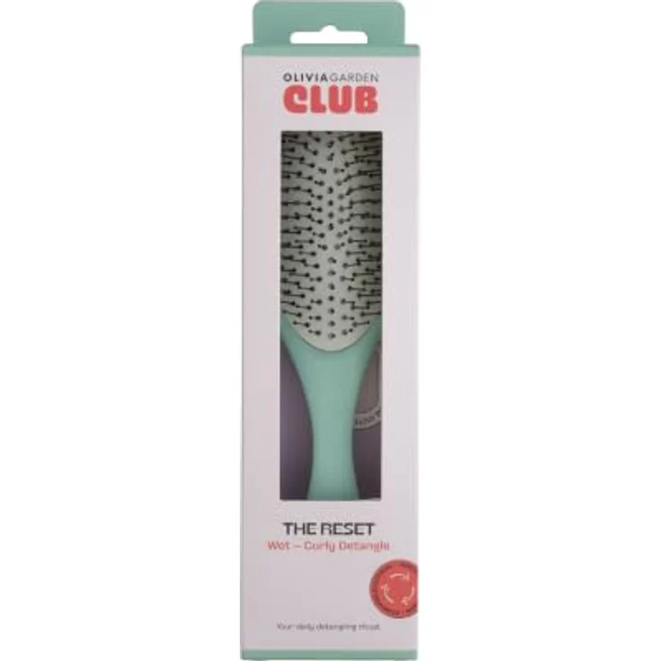 Olivia Garden Club THE RESET CUSHION Wet & Curly Detangling Hairbrush, ergonomische mintfarbene Bürste mit flexiblen Kunststoffborsten für nasses und lockiges Haar – Bild 2