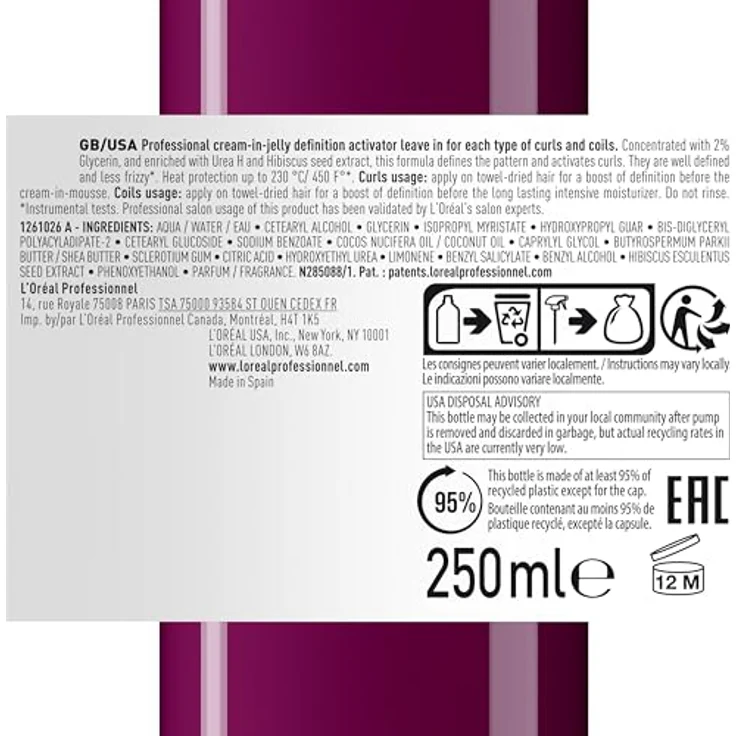 L'Oréal Professionnel Paris Serie Expert Curl Expression Definition Activator Leave-in-Treatment 250 ml – Bild 12