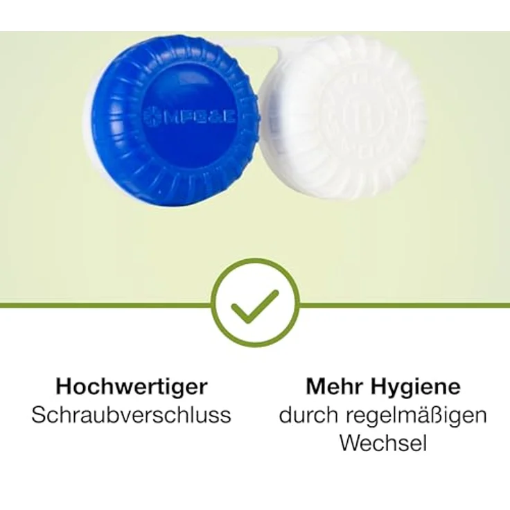 Lensdealer Kontaktlinsen Pflegemittel mit Hyaluron All-in-One Kombilösung 1x 360ml Kontaktlinsenflüssigkeit + 1x Linsenbehälter – Bild 5