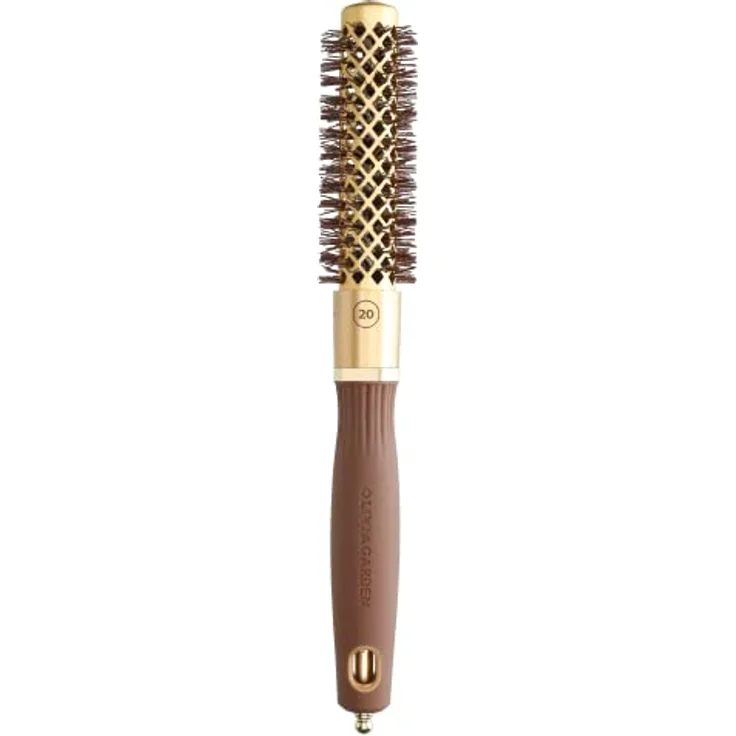 Olivia Garden - Expert Blowout Shine Gold & Brown Hairbrush - 20 – Bild 2