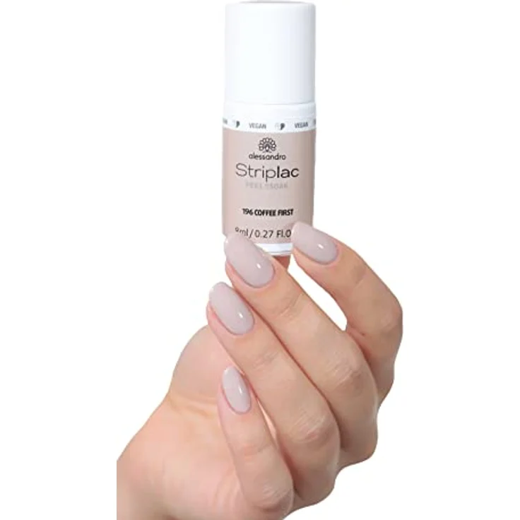 alessandro Striplac UV-Nagellack Coffee First – Schonend und langanhaltend – Einfache Entfernung dank Peel-Off-Technologie – Vegan und tierversuchsfrei – 8 ml – Bild 3