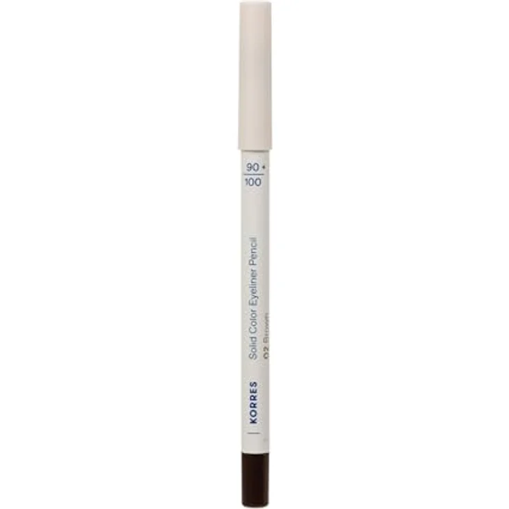 KORRES Solid Color Eyeliner Pencil Brown 02, cremige Textur mit Vulkan-Mineralien, langanhaltend & vegan, 1,2g – Bild 2