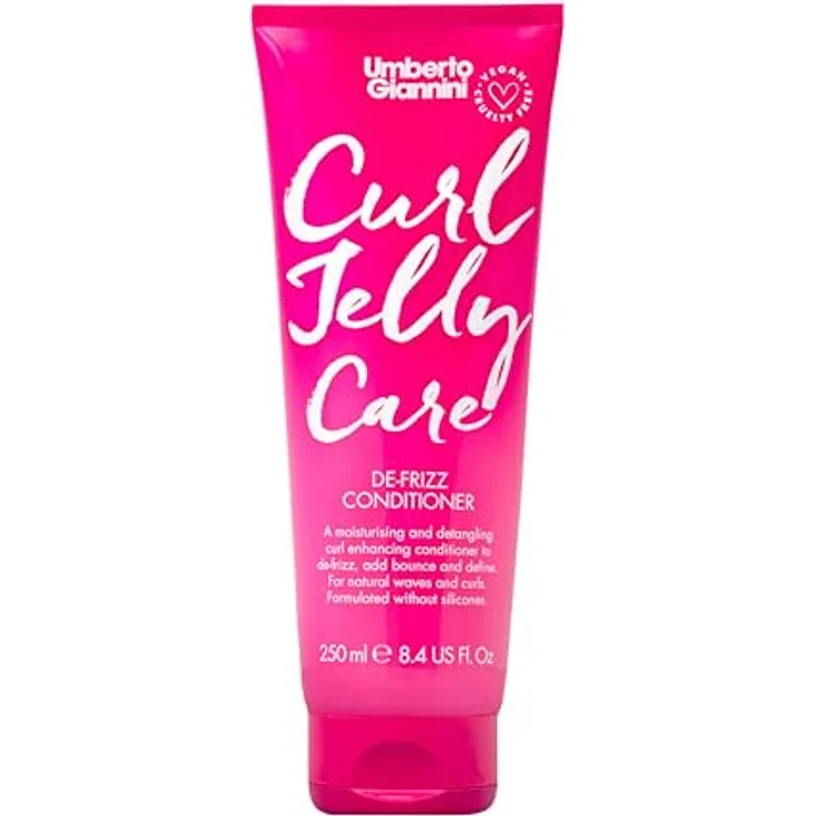 Umberto Giannini Curl Jelly Care De-Frizz Conditioner, 250 ml, hydratisierende Pflege für lockiges und welliges Haar mit De-frizzing Jelly-Formel