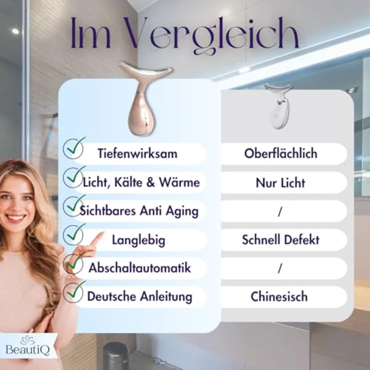 Winch Massagegerät [Neuheit] Beauty Deluxe, LED-Therapie, Vibrations-, Wärme- & Kältefunktion, strahlende Haut – Bild 5