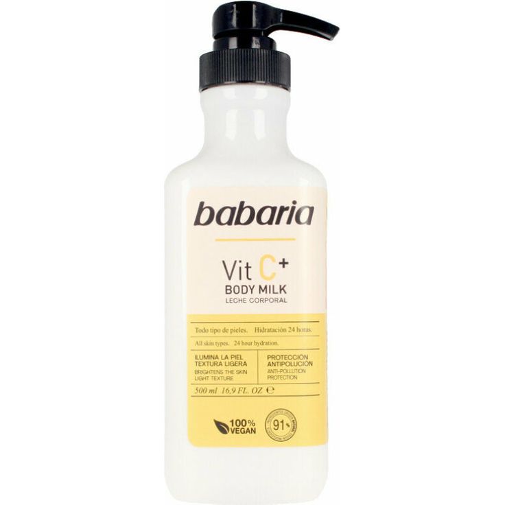 Babaria Vitamin C Body Milk 100% Vegan 500 ml