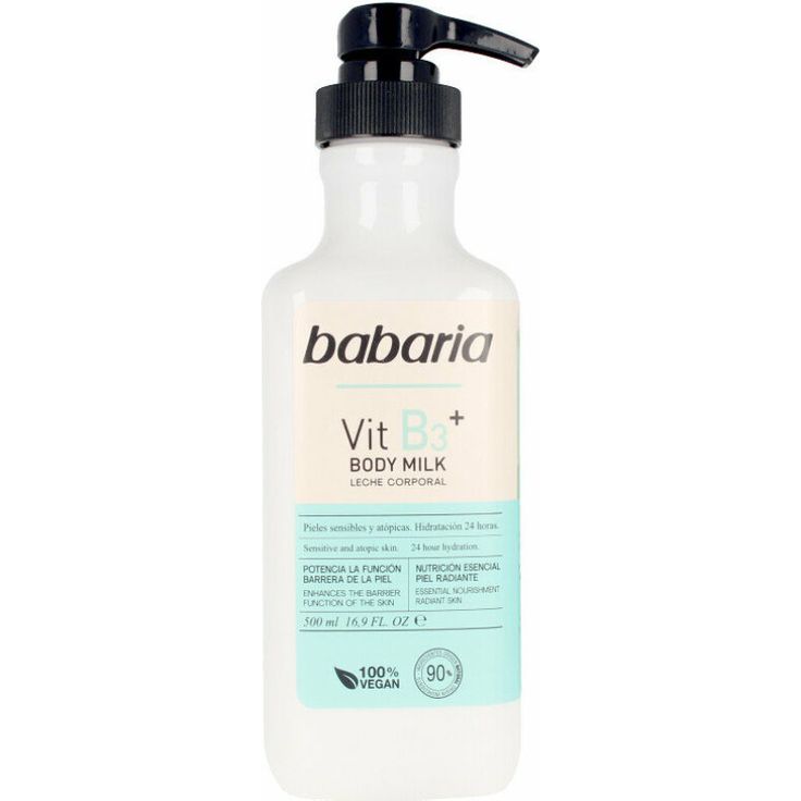 Babaria Vitamin B3 Body Milk 100% Vegan 500 ml