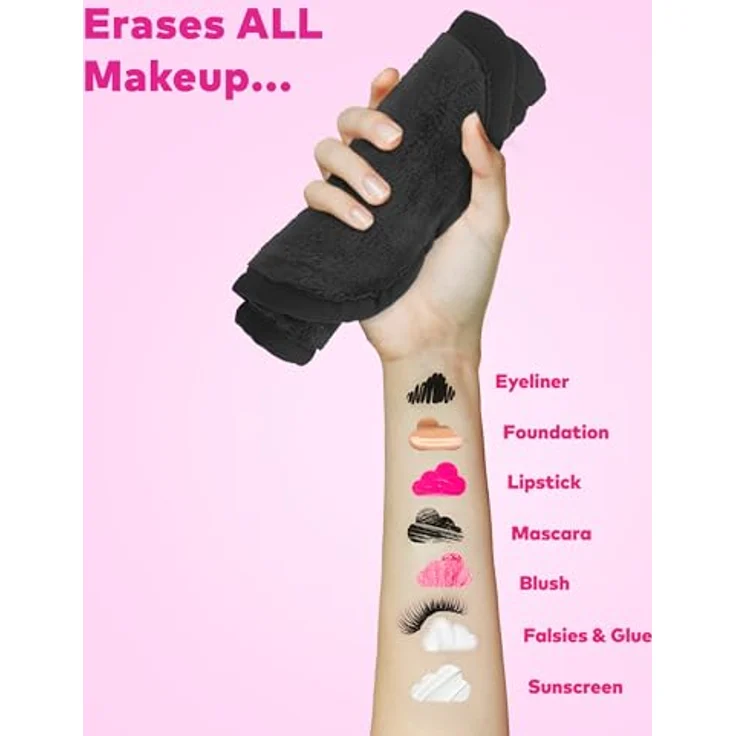 The Original Makeup Eraser Gesichtspflege Reinigung Chic Black Makeup Eraser Cloth 1 Stk. – Bild 5