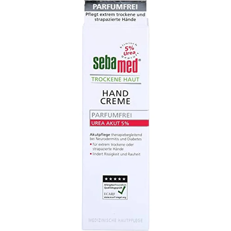 Sebamed Trockene Haut Parfümfrei Handcreme Urea 5% 75 ml – Bild 2