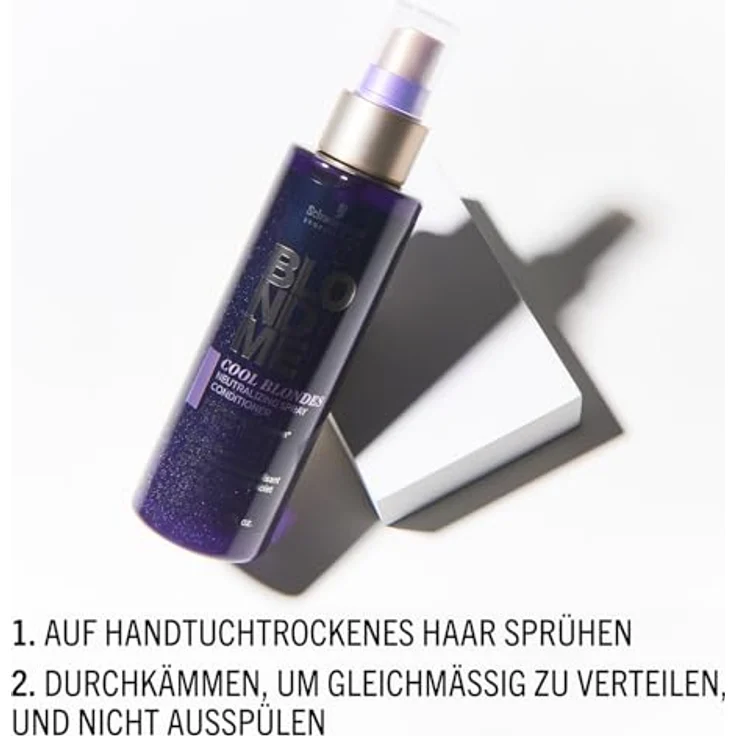 Schwarzkopf Blondme Cool Blondes Neutralizing Spray Conditioner 150 ml – Bild 3