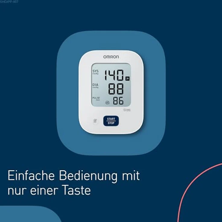 OMRON X2 Essential, Digitales Blutdruckmessgerät für Oberarm, klinisch validiert, mit Erkennung unregelmäßiger Herzschläge, Manschette 22-32 cm – Bild 2