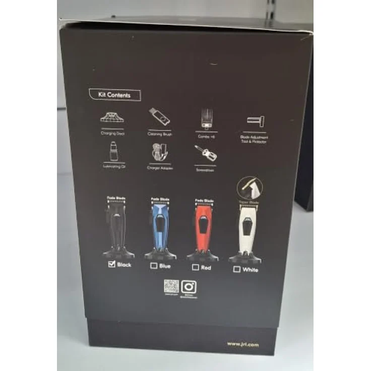 JRL 3000C Hair Clipper Fade Blade, kabelloser Haarschneider mit bürstenlosem Motor, 7.800 U/min, Schwarz – Bild 4