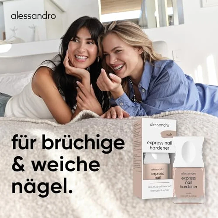Alessandro Express Nail Hardener, Nagelhärter für Damen mit Eisen- und Calciumkomplex, 10 ml - auch in "Golden Shine" und "Nude" erhältlich – Bild 6