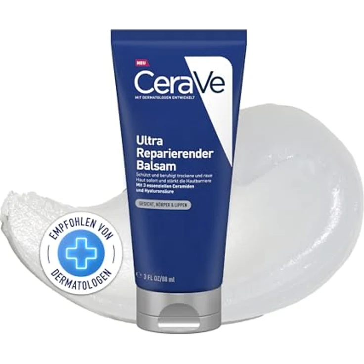 CeraVe Ultra Reparierender Balsam, Creme für trockene Haut, Mit Ceramiden und Hyaluronsäure, 88 ml – Bild 1