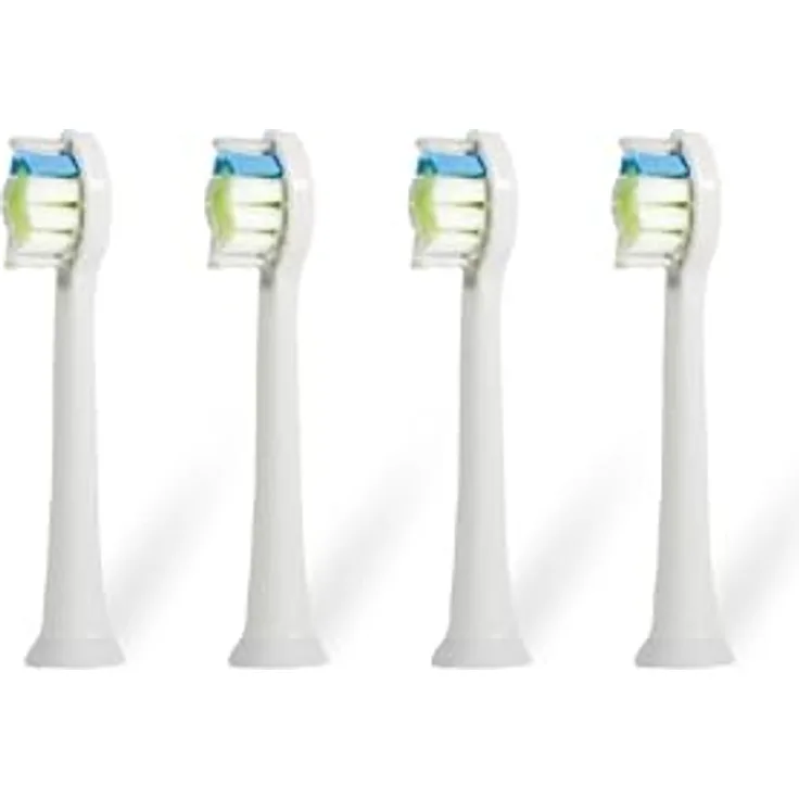 Oromed Bürstenköpfe 4 Stück – Ersatzköpfe für ORO-SONIC Professional White, gründliche Plaqueentfernung, sanfte Zahnfleischmassage, natürliche Zahnaufhellung