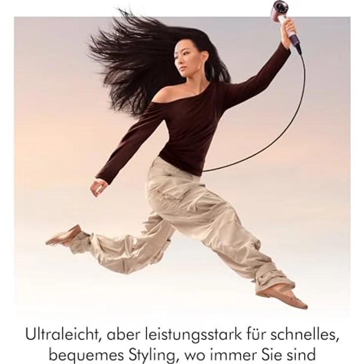Dyson Supersonic Travel™ Haartrockner, 1220W, kompakt & leicht, intelligente Temperaturregulierung, universeller EU-Stecker, Ceramic Pink/Rose Gold – Bild 4