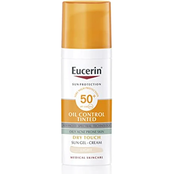 Eucerin Sun Face Oil Control Tinted Spf50 Light 50ml - Sonnenschutzmittel mit Farbpigmenten für fettige Haut – Bild 1