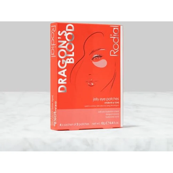 Rodial Dragon's Blood Jelly Eye Patches, Augenpflege für Tag + Nacht, 12 ml (4 x 2 Stück) – Bild 2