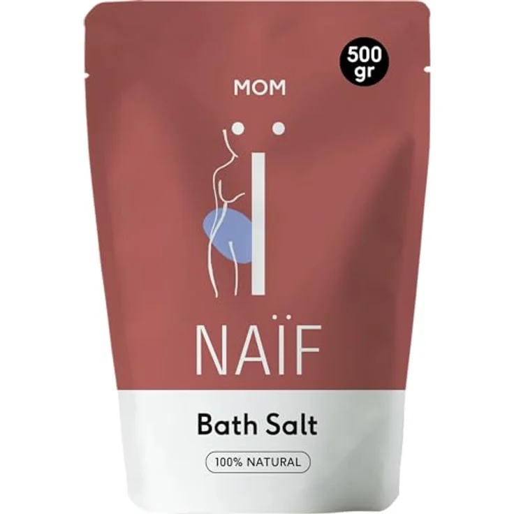 Naïf Magnesium Badesalz - Muskelentspannung - Basenbad zur Entgiftung - Basisches Badesalz - 500g – Bild 1