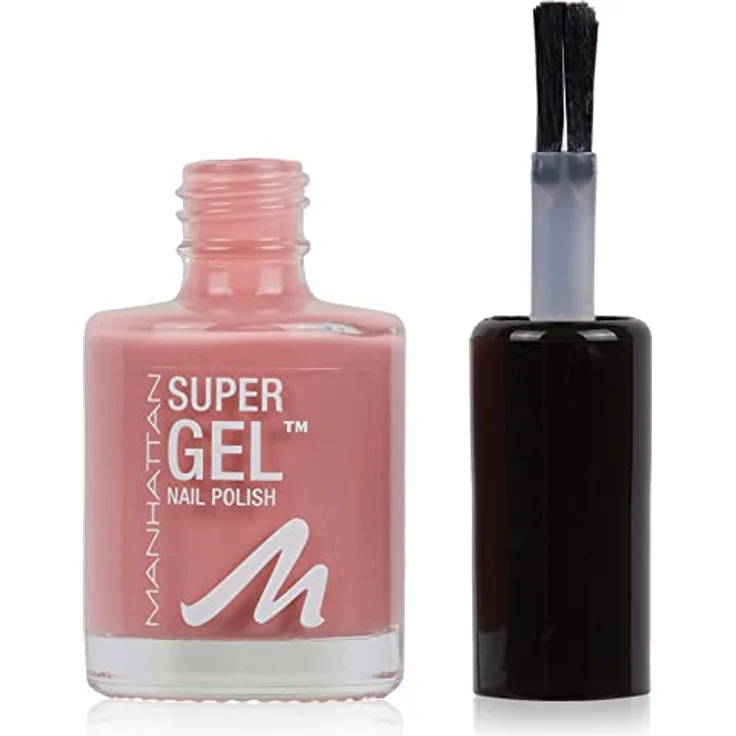 Manhattan Super Gel Nagellack – Gel Maniküre Effekt ganz ohne UV Licht – Pinker Nail Polish mit bis zu 14 Tagen Halt – Farbe Pop Princess Pink 240 – 1 x 12ml – Bild 1