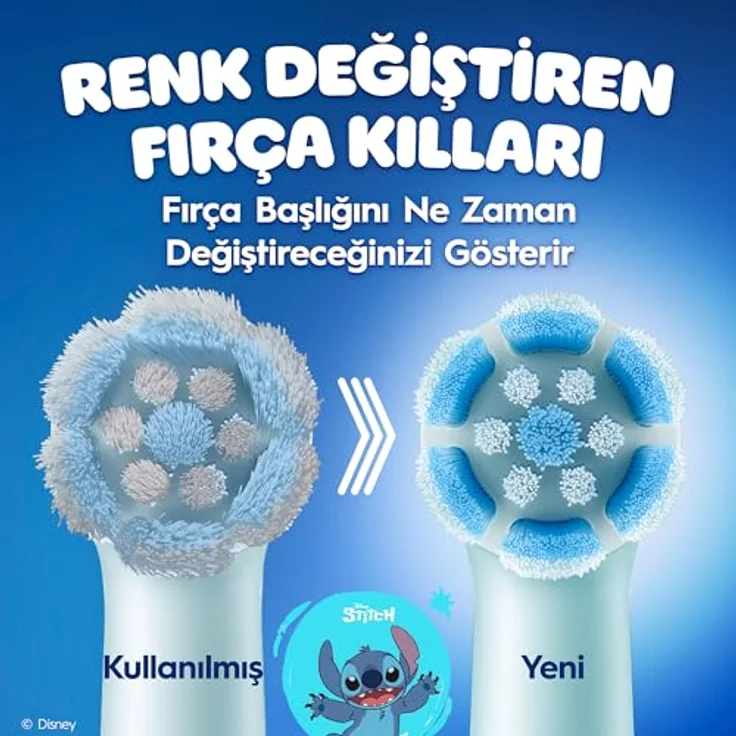 Oral-B iO Kids Disney Stitch Ersatzkopf, 4er Set für Kinderzahnbürsten, sanfte Reinigung mit weichen Borsten, effektive Zahnbelagentfernung – Bild 8