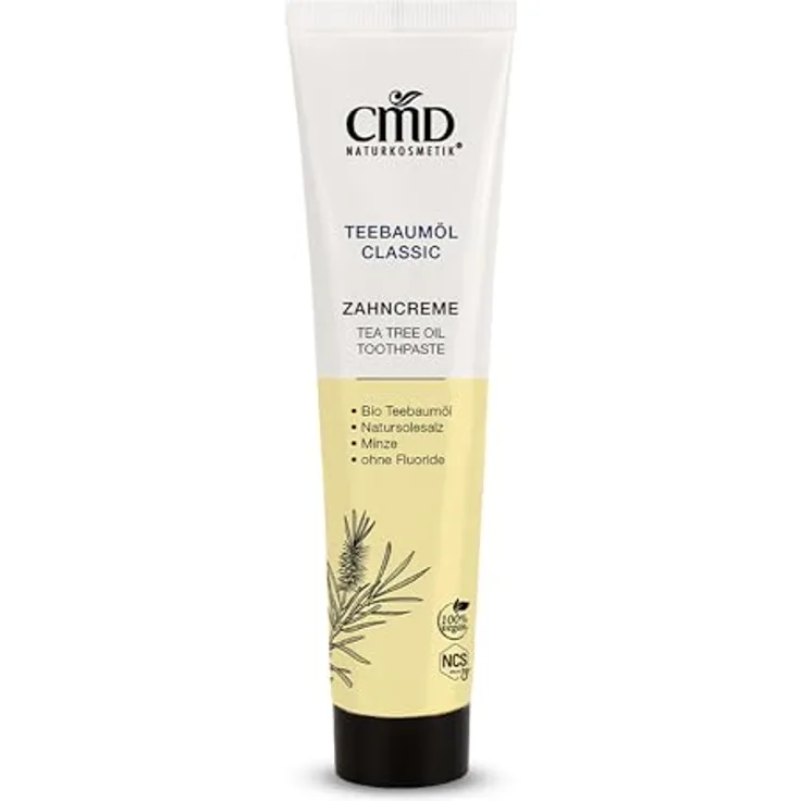 CMD Teebaumöl Zahncreme 75 ml, beugt der Bildung von Karies, Parodontose und Zahnstein vor 