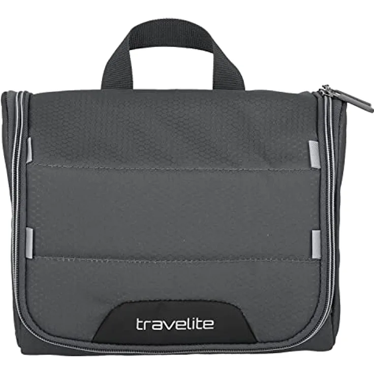 Travelite Skaii Kulturbeutel, 23 cm, in gipfelgrau, 100% Polyester, kompakt und funktional